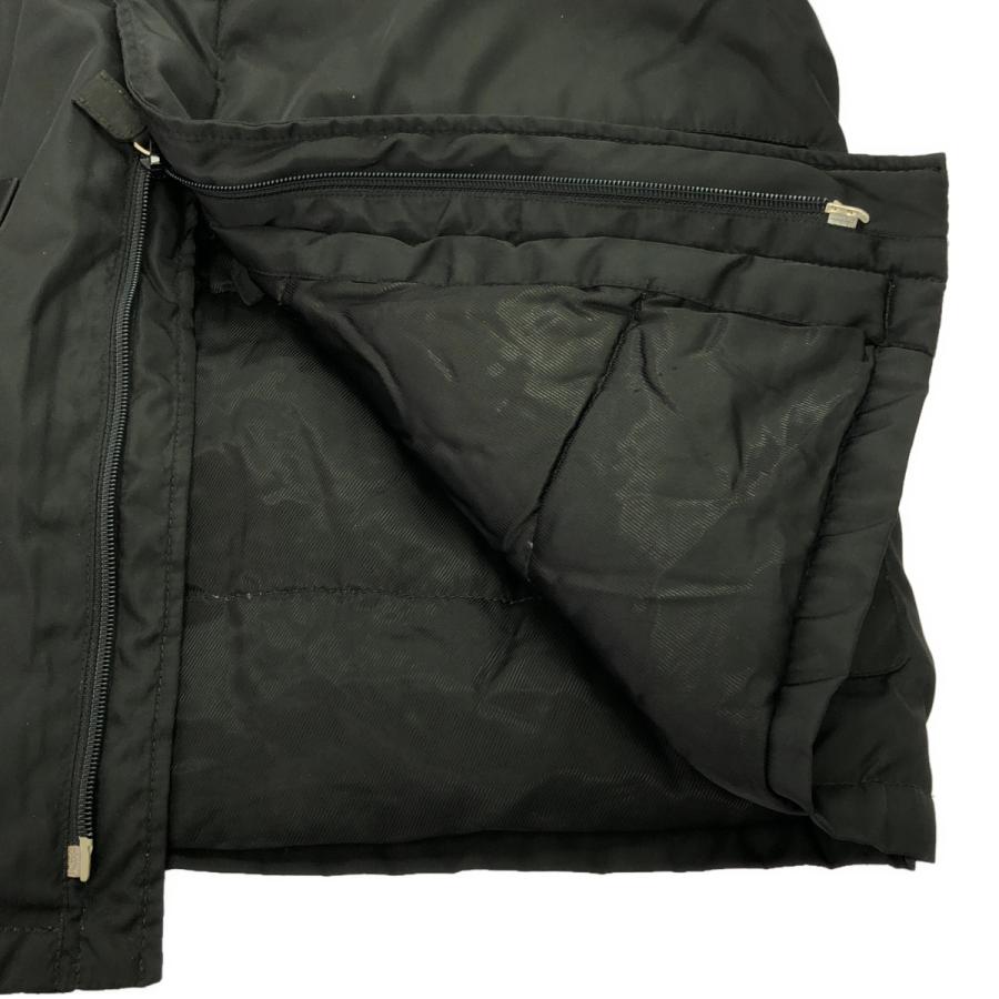 PRADA プラダ ヴィンテージ ナイロンパテッドハーフコート ジャケット  ブラック S PRADA（プラダ） ヴィンテージ ナイロンパテッドハーフコート