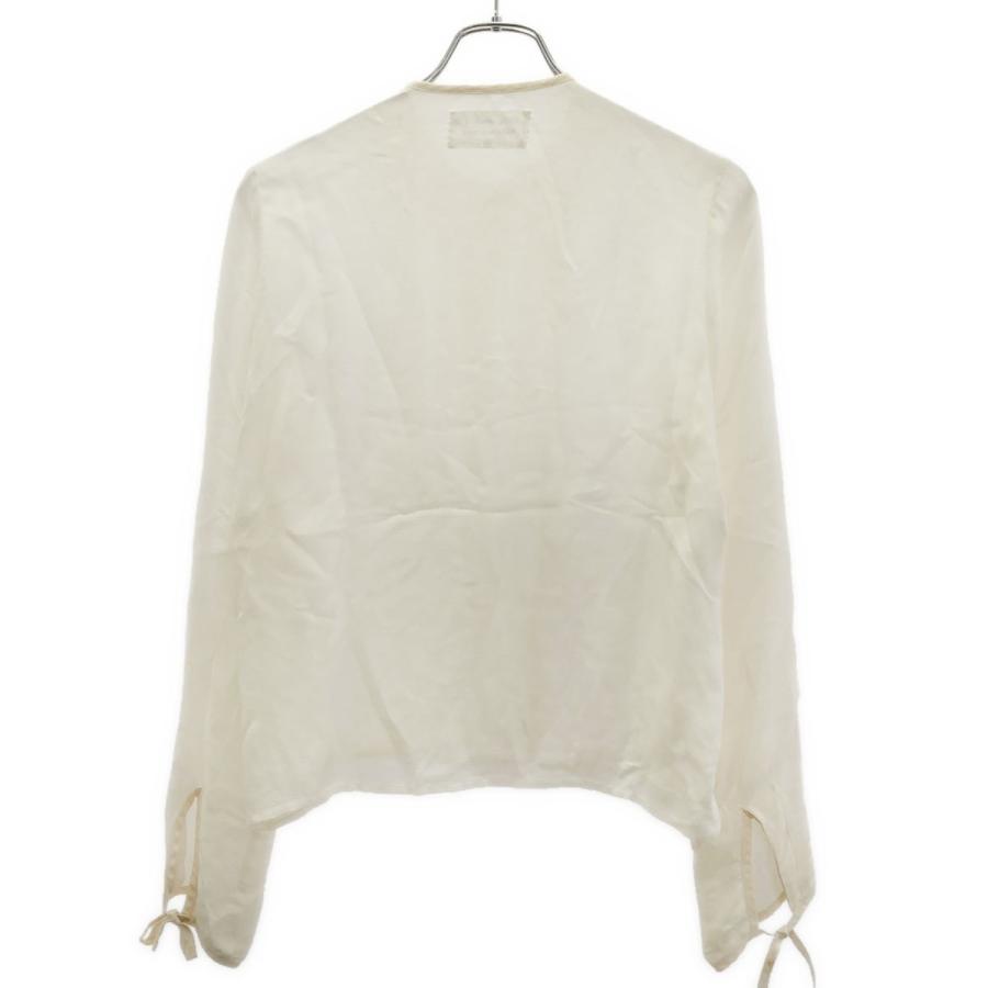 Khadi and Co カディー&コー ノーカラーブラウスシャツ ホワイト M
