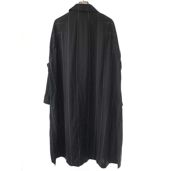 Graphpaper グラフペーパー Wide Stripe Wool Oversized Coat Graphpaper グラフペーパー Wide Stripe Wool Oversized Coat