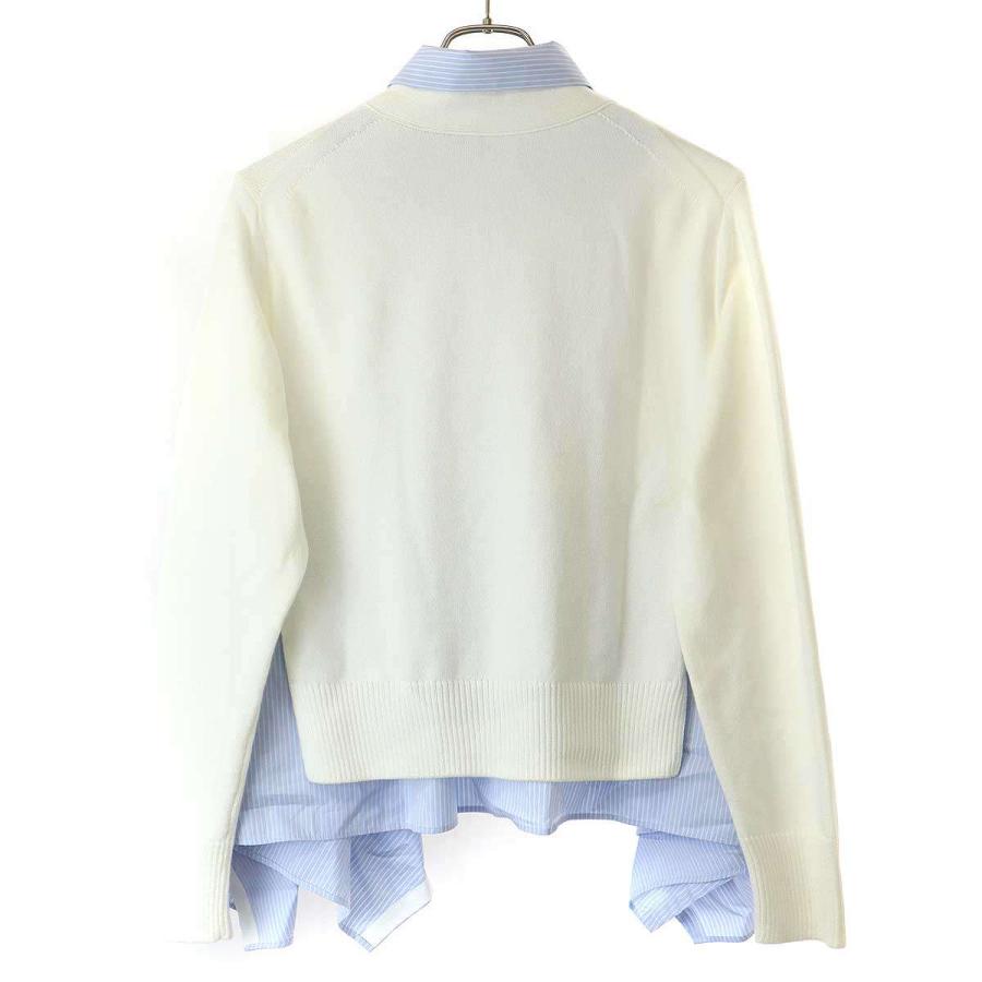 sacai（サカイ） 25SS Cotton Poplin x Knit Cardigan コットン