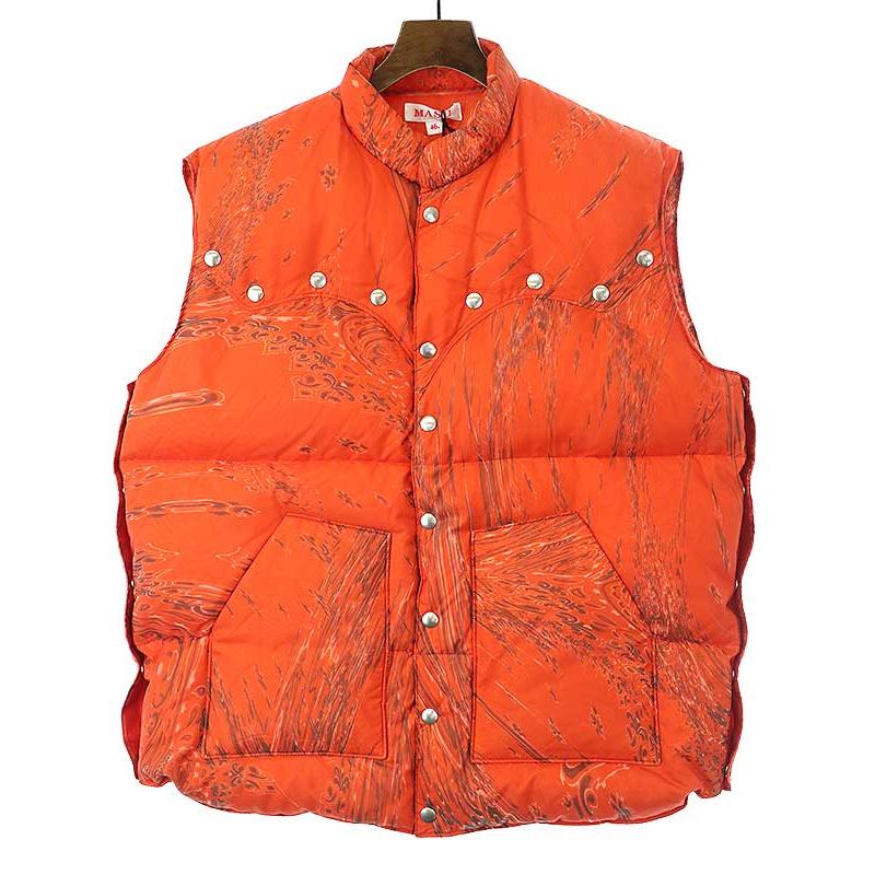 MASU エムエーエスユー 22AW MARBLE BANDANA PUFFER VEST