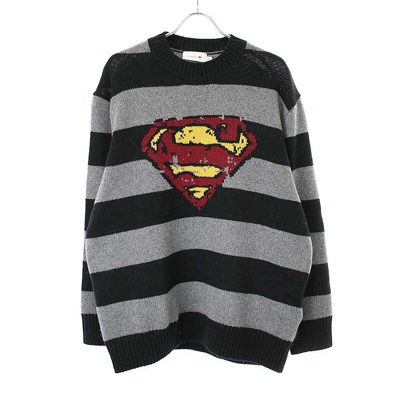 COACH コーチ DC SUPERMAN オーバーサイズボーダーニット COACH コーチ DC SUPERMAN オーバーサイズボーダーニット