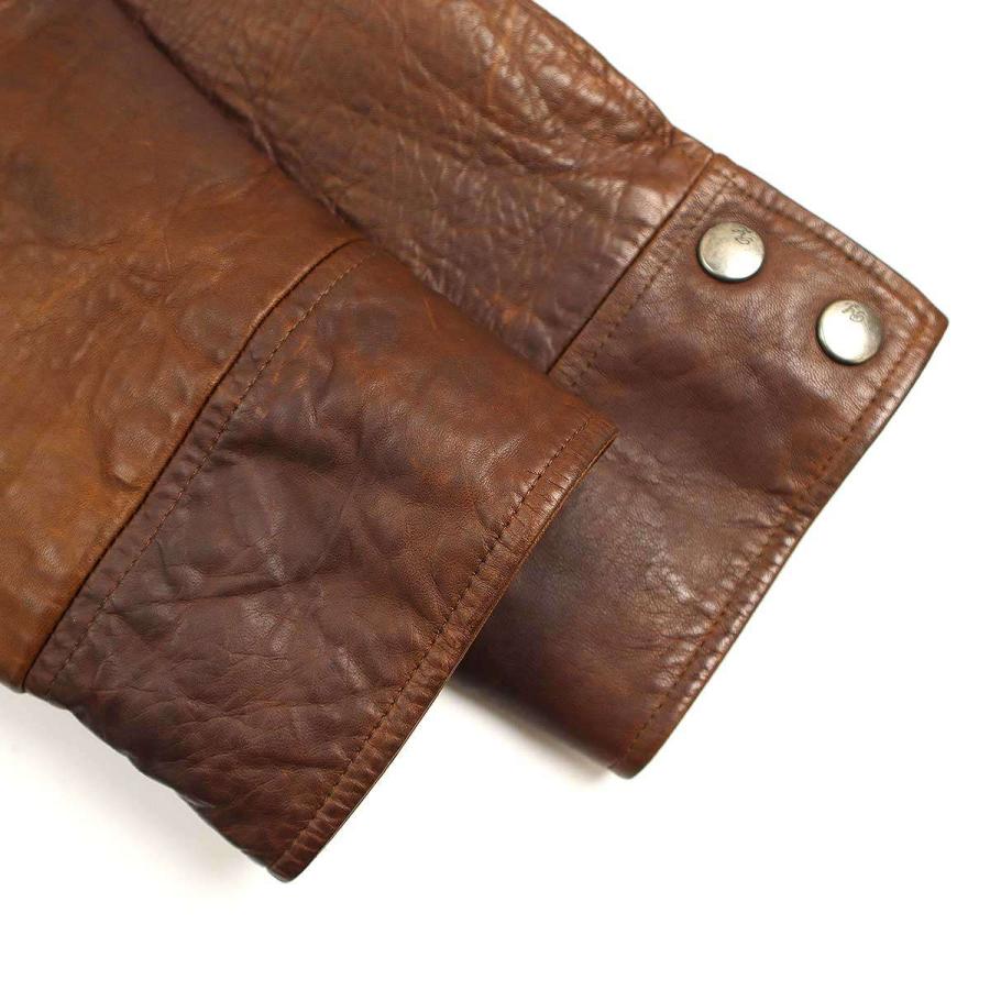 ラルフローレン　パープルレーベル　レザー　vintage加工　M ラルフローレンパープルレーベルレザーvintage加工M