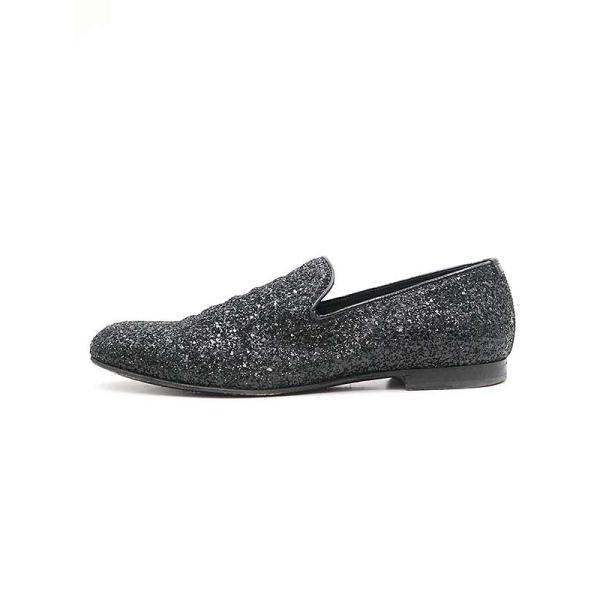 JIMMY CHOO ジミー チュウ グリッタースリッポンシューズ JIMMY CHOO ジミー チュウ グリッタースリッポンシューズ
