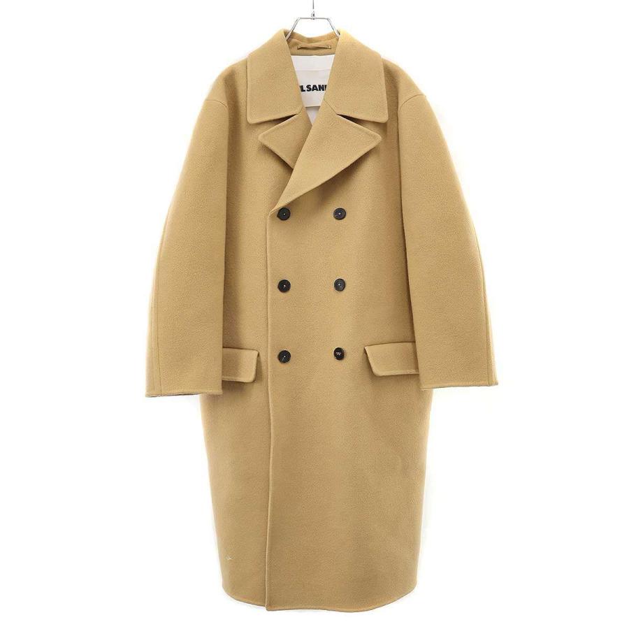 JIL SANDER ジルサンダー 23AW フェルトバージンウールコート J23AA0003 J40020 キャメル 46 JIL SANDER（ジルサンダー） 23AW フェルトバージンウールコート