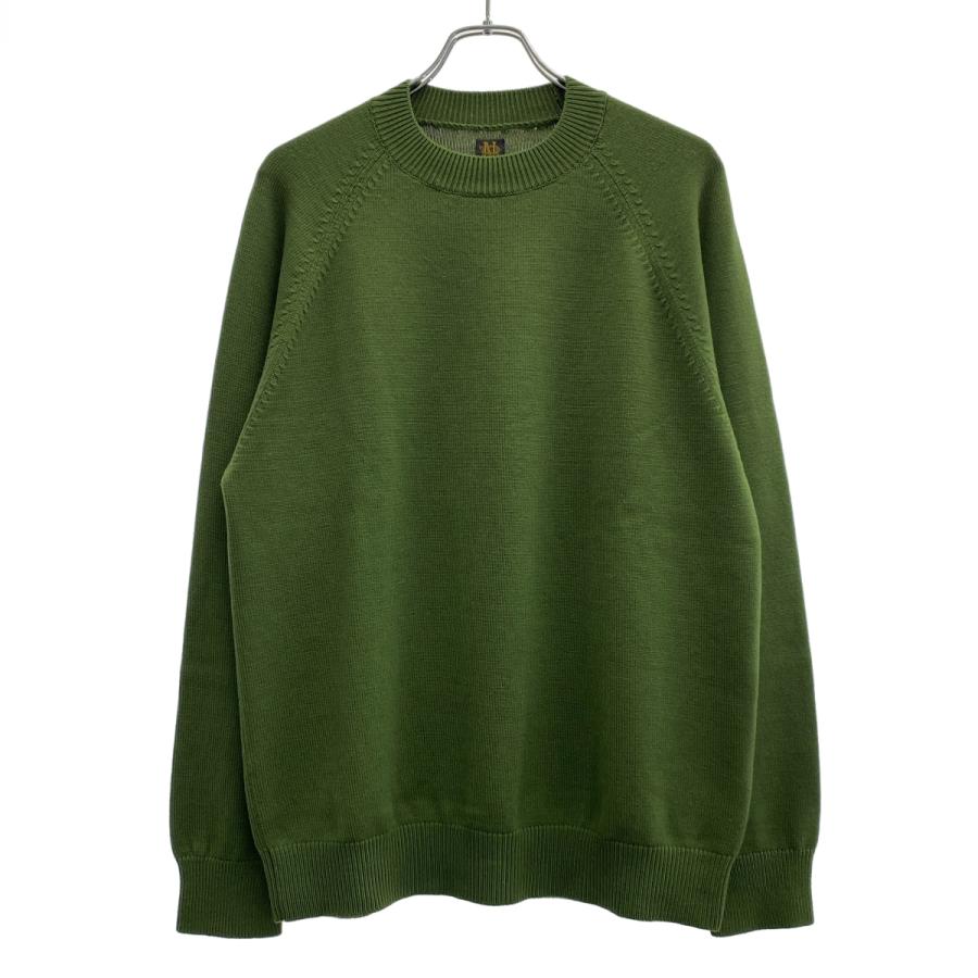 BATONER（バトナー） AGING WOOL RAGLAN SLEEVE CREW NECK エイジング