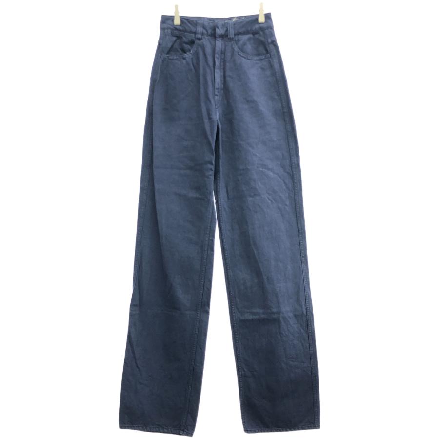 LEMAIRE（ルメール） 製品染めワイドデニムパンツ ネイビー 36