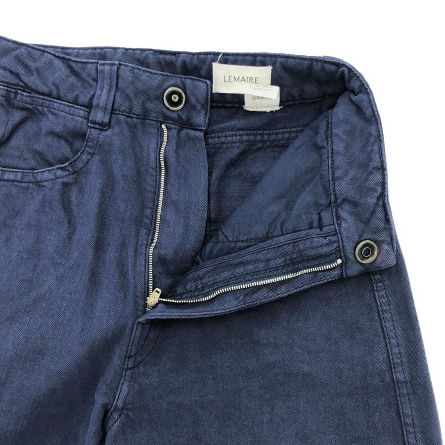 LEMAIRE（ルメール） 製品染めワイドデニムパンツ ネイビー 36