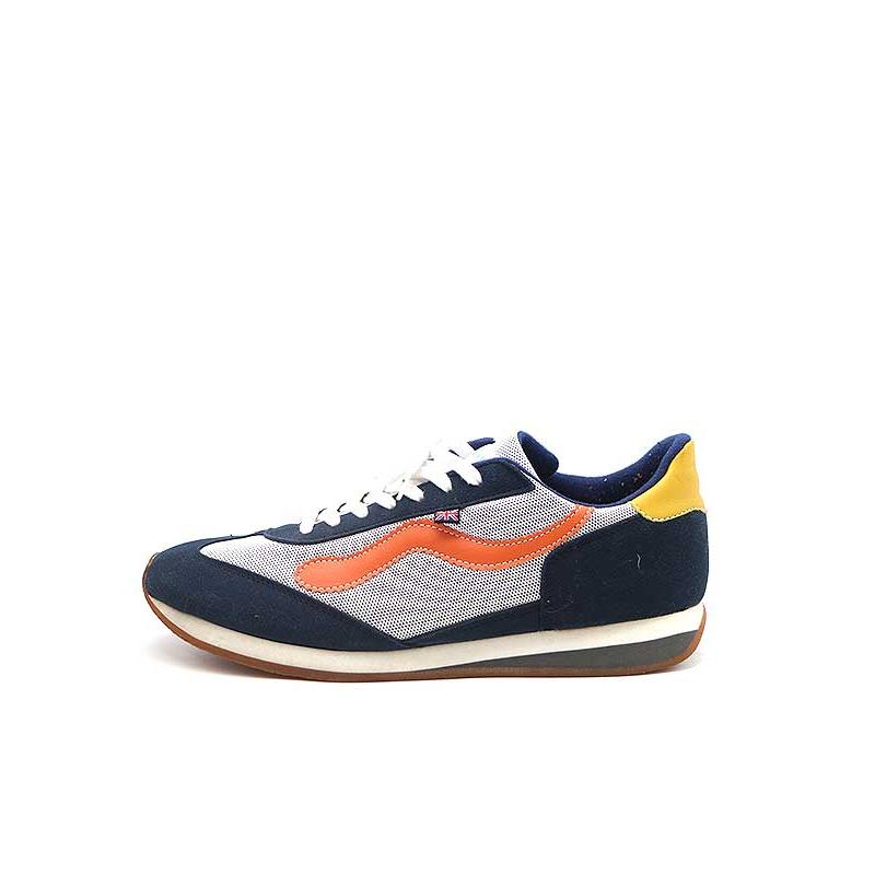 WALSH（ウォルシュ） メッシュ切替ローカットスニーカー ネイビー 43
