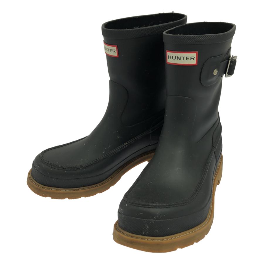 旧HUNTER 長靴  HUNTER UK9 HUNTER（ハンター） MOCK TOE SHORT レインブーツ ブラック UK9