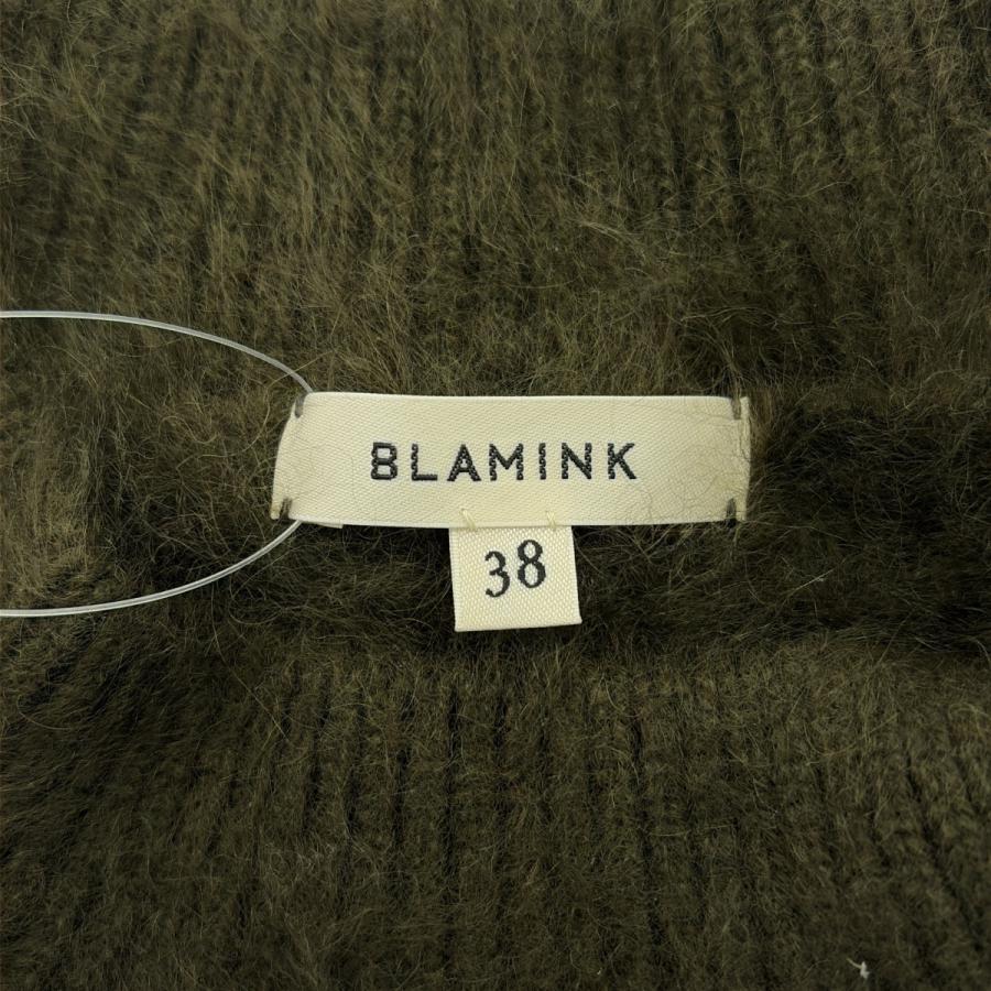 美品BLAMINK ブラミンクノースリーブ カシミヤニットベスト 38 BLAMINK ブラミンク カシミヤファー7Gノースリーブニットベスト 7918
