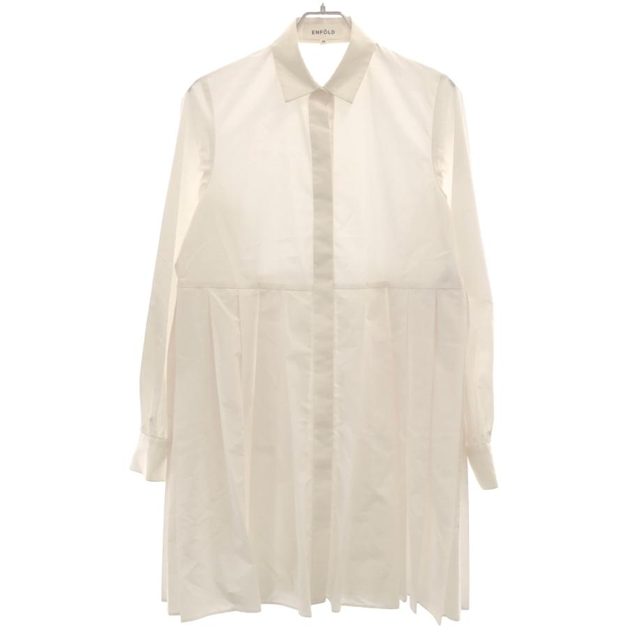 ENFOLD（エンフォルド） ブロードプリーツシャツ 300ES130-0470