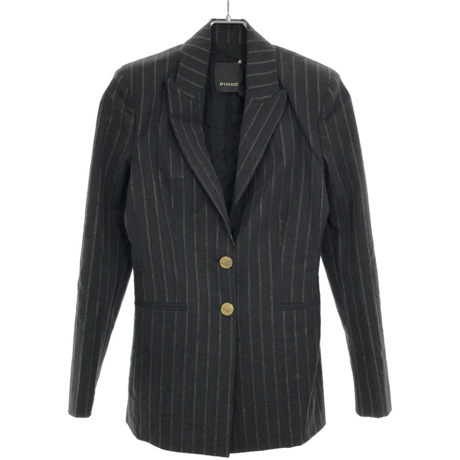 PINKO - PINKO ピンコ 20SS ピンストライプテーラードジャケット 1G15K4 チャコールグレー 38 PINKO ピンコ 20SS ピンストライプテーラードジャケット 1G15K4