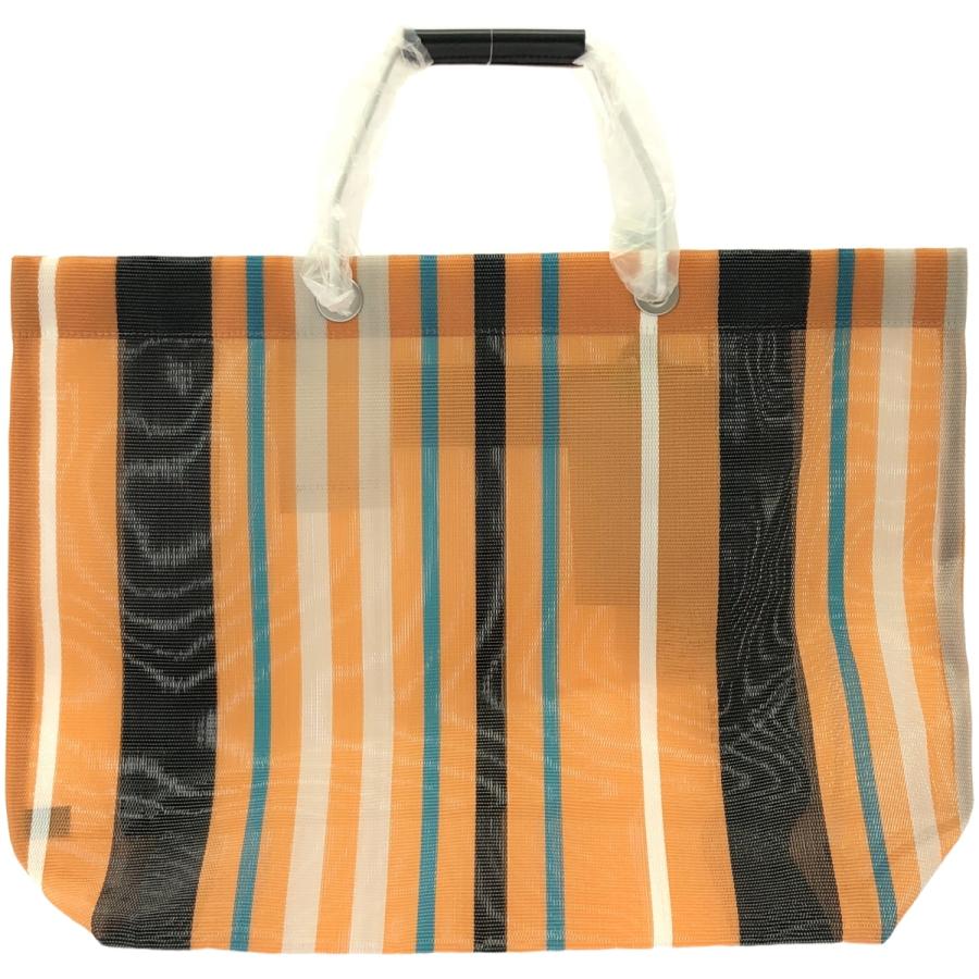 MARNI（マルニ） 21SS FLOWER CAFE ストライプメッシュトートバッグ 