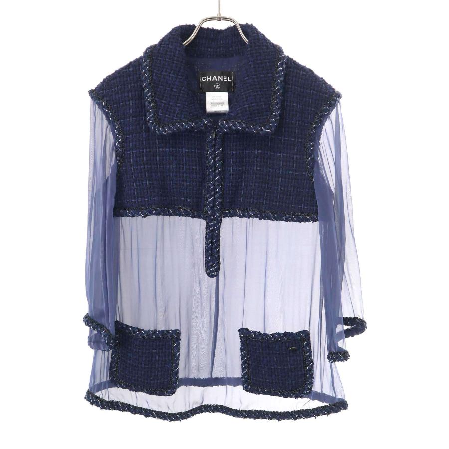 CHANEL（シャネル） ツイードシアーコンビネーション ハーフジップ