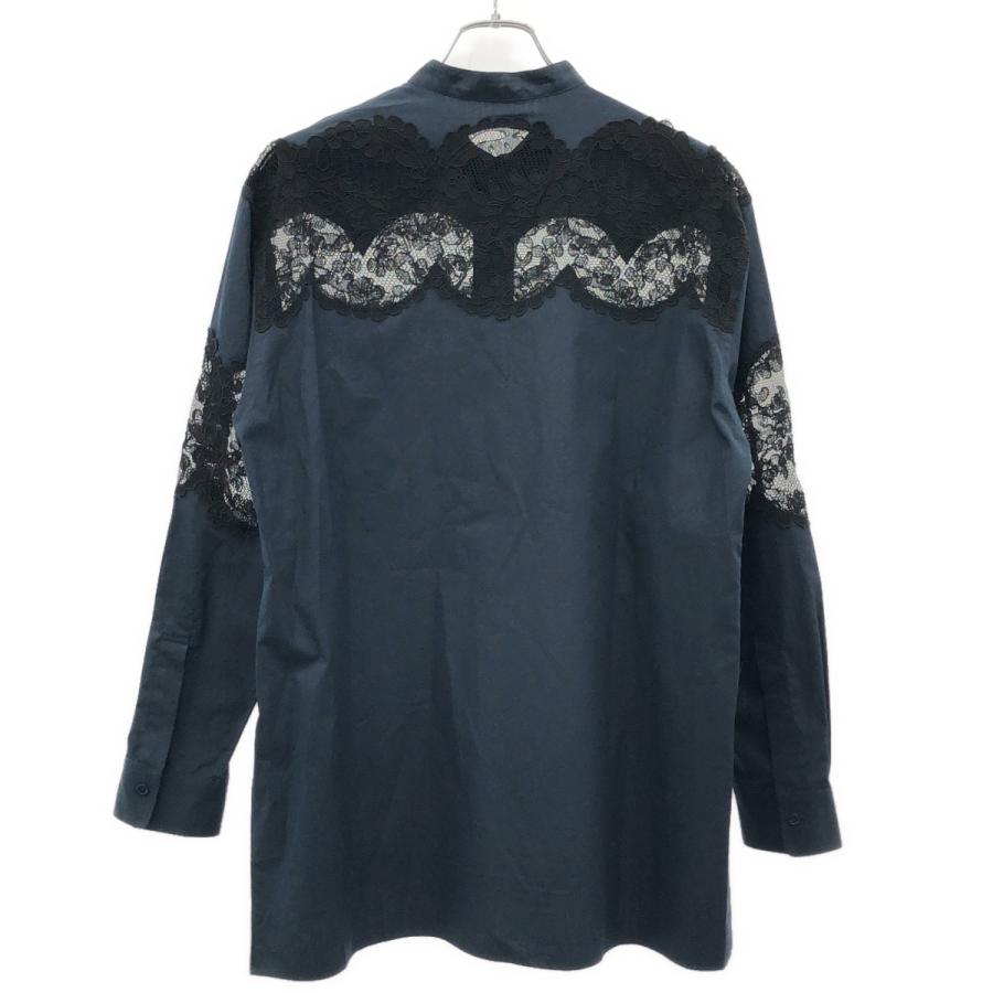 シャツ BOWTE バウト 23SS LACE PANELED SHIRT レースパネル