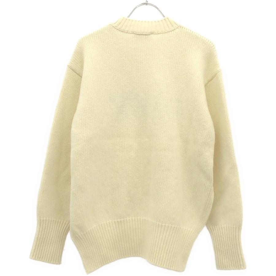 OFF-WHITE オフホワイト 23AW ウールロゴニットセーター OWHE102F23KNI001 ホワイト 36 OFF-WHITE オフホワイト 23AW ウールロゴニットセーター