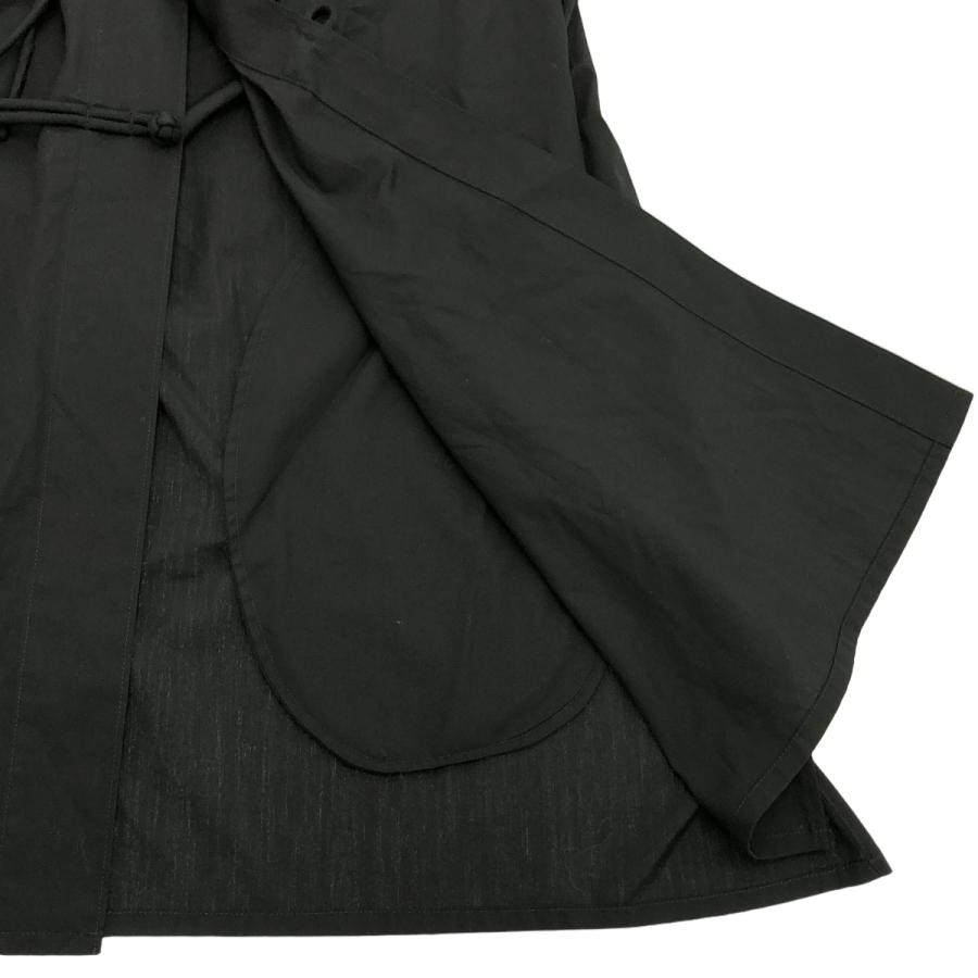 Yohji Yamamoto POUR HOMME ヨウジヤマモト プールオム 22SS 100/2 BROAD BUDDHA BUTTON LONG BLOUSE ブッダボタンブロードロングシャツ HG-B31-029 ブラック 2 Yohji Yamamoto POUR HOMME ヨウジヤマモト プールオム 22SS 100/2
