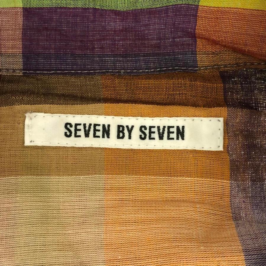 セブン SEVEN BY SEVEN セブンバイセブン OPEN COLLAR SHEER SHIRTS S