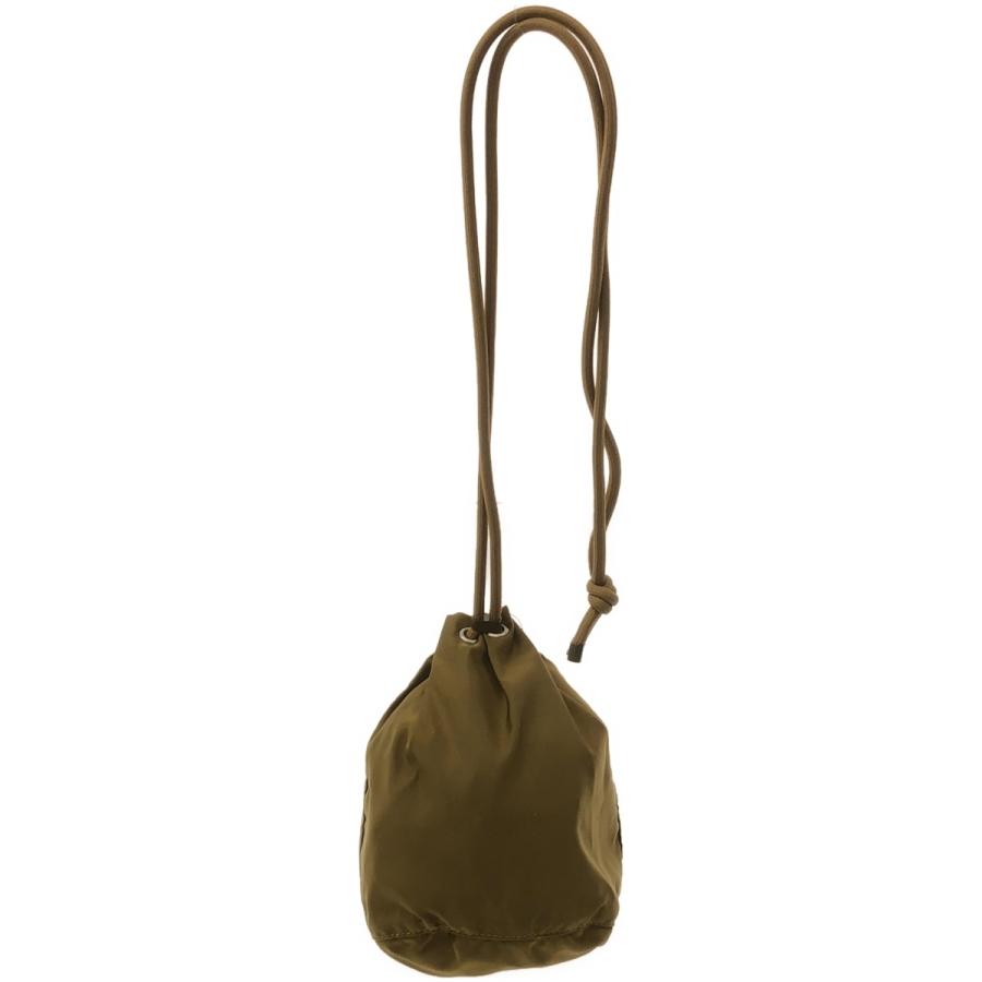 UNUSED アンユーズド 23SS Mini bag ナイロンミニ巾着バッグ ブラウン 
