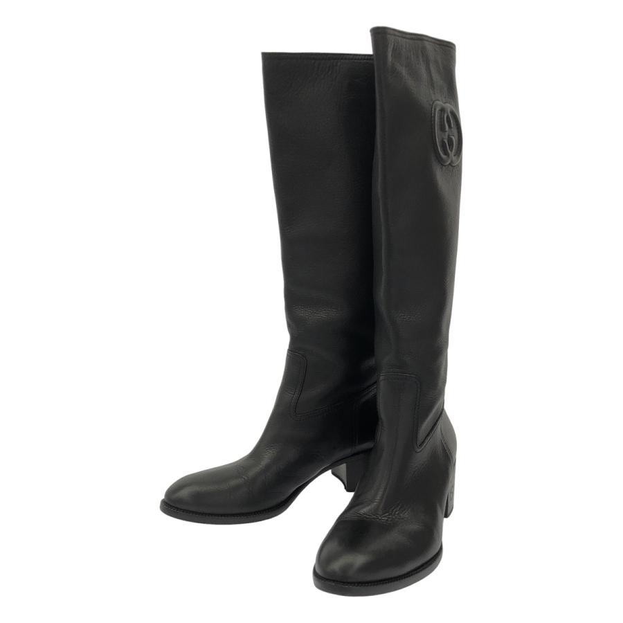 GUCCI（グッチ） インターロッキングGレザーロングブーツ 246659