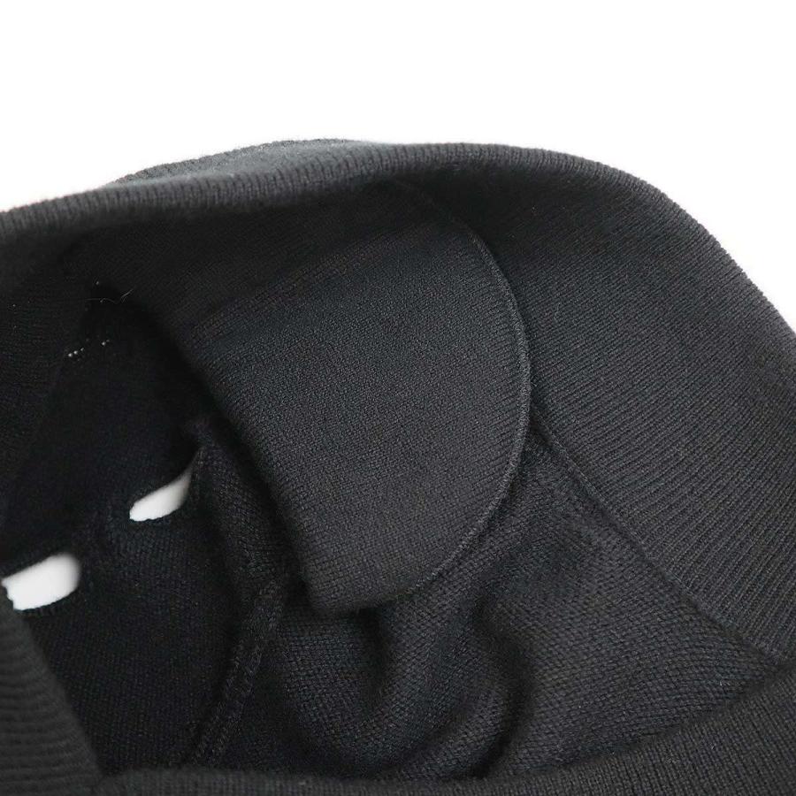 CHANEL シャネル リボンスリーブVネックカシミヤニットセーター