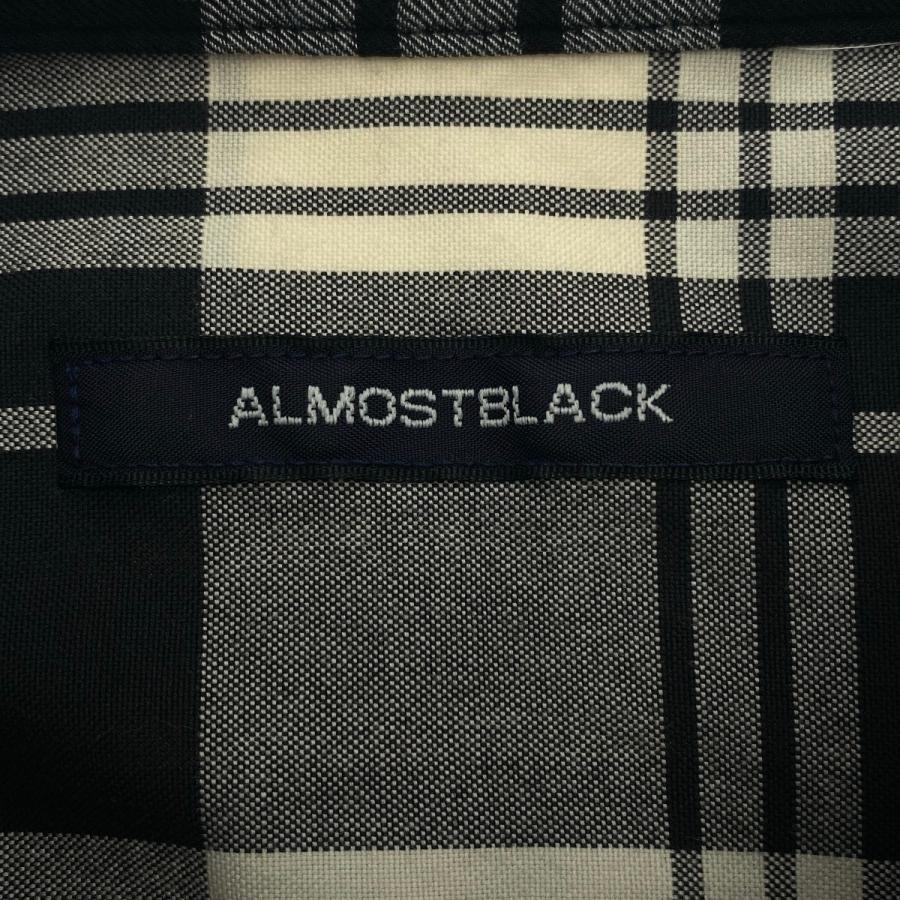 トップス ALMOSTBLACK 20SS PLAY FORM SHIRT BLOUSON ALMOSTBLACK（オールモストブラック） 20SS パッチワークチェック