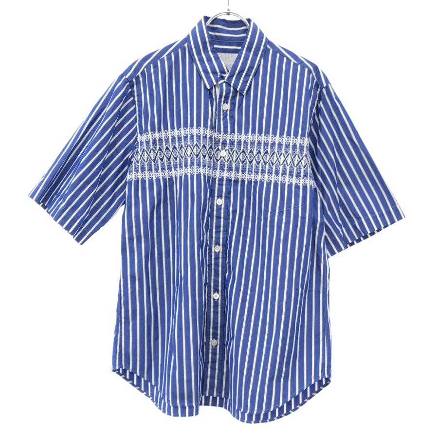 sacai サカイ 18SS エンブロイダリーストライプシャツ 18-01569M
