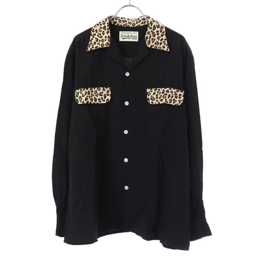 XL 美品 WACKO MARIA 50'S SHIRT シャツ レオパード WACKO MARIA/LEOPARD HAWAIIAN SHIRT（GRAY）［レオパードハワイアン