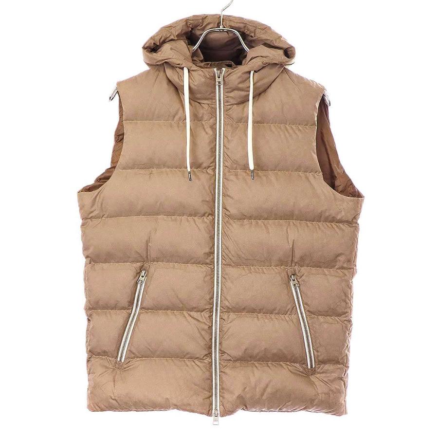 【未使用級】Hernoフード付きライトダウンベストロング丈赤48XXLサイズ 未使用級】Hernoフード付きライトダウンベストロング丈赤48XXLサイズ