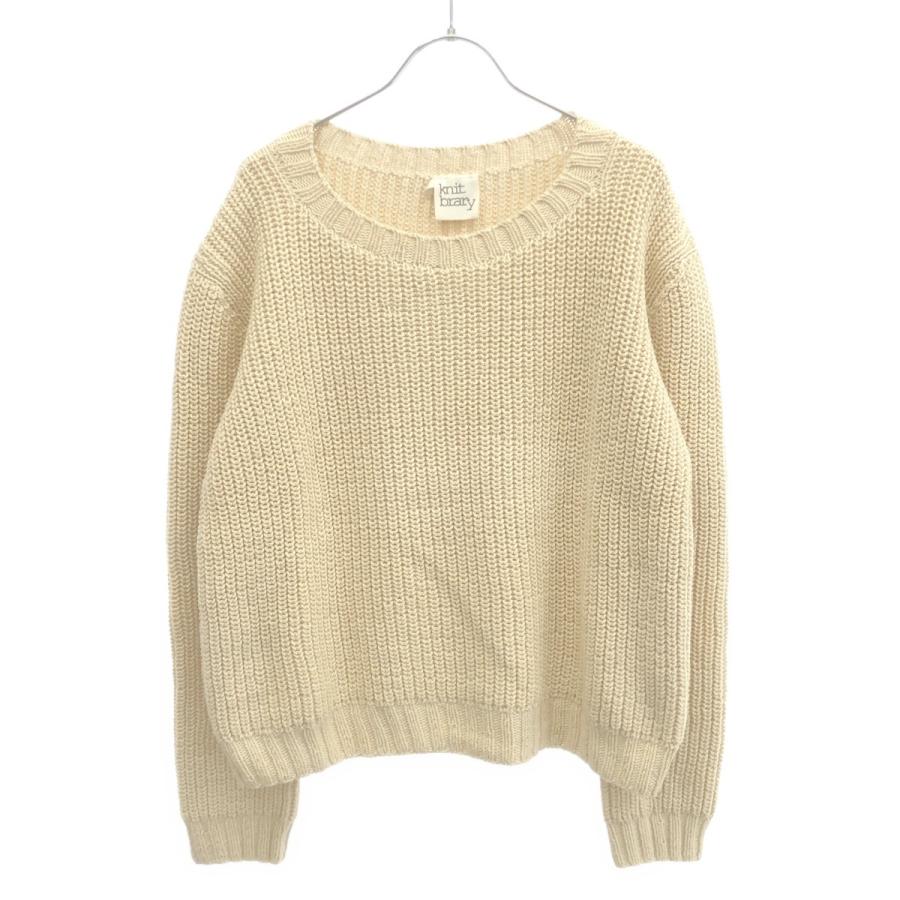 knit brary ニットブラリー コットンアルパカニットセーター 