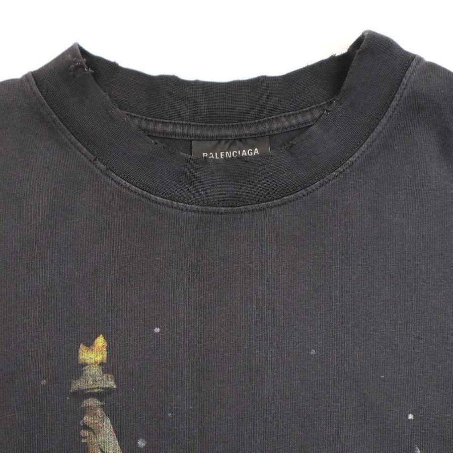 新品 BALENCIAGA 24AW PARIS 自由の女神 ダメージ Tシャツ 中古・古着通販】BALENCIAGA (バレンシアガ) 自由の女神 PARIS