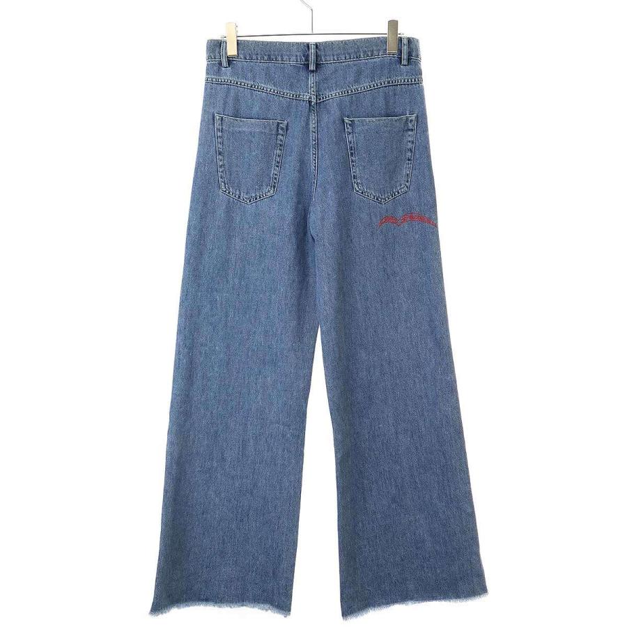 MARNI マルニ 23SS NO Vacancy Inn アップリケワイドレッグデニム 