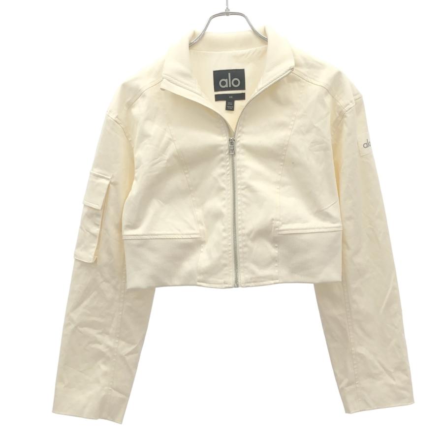 ALO Yoga アローヨガ クロップドブルゾン アイボリー XS ITUB61CNQLLW