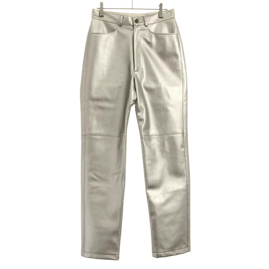 6(ROKU) BEAUTY&YOUTH UNITED ARROWS SILVER COLOR FAKE LEATHER 6(ROKU) BEAUTY&YOUTH UNITED ARROWS SILVER COLOR FAKE LEATHER
