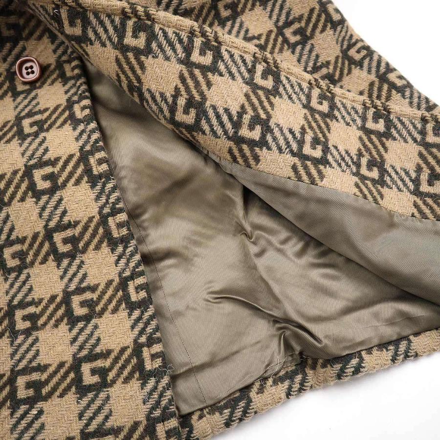 GUCCI（グッチ） 22SS Jacquard Coat GGジャガードウールコート 664708
