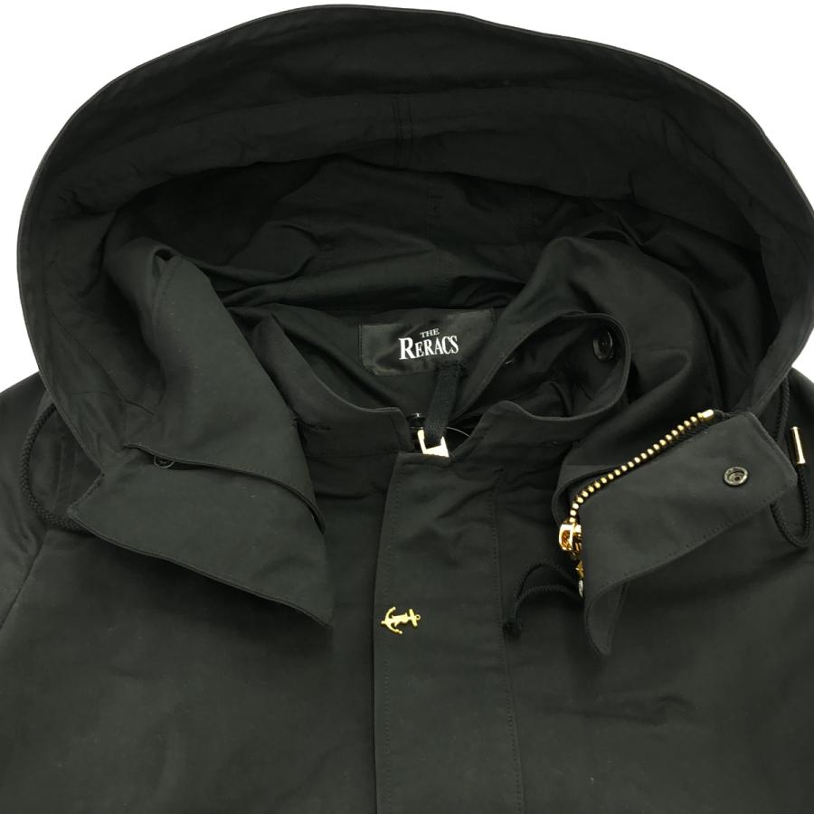 THE RERACS ボア付き ショートモッズコート ベスト ライナー ブラック THE RERACS（ザ リラクス） ザ リラクス 16AW ボアベストライナー