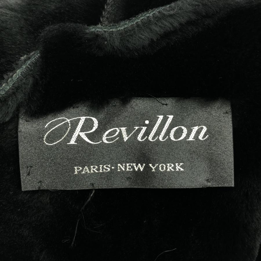 Revillon レヴィヨン リアルムートンダッフルコート  ブラック Revillon レヴィヨン リアルムートンダッフルコート ブラック