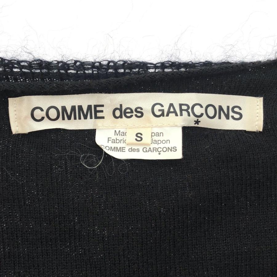 COMME des GARCONS コムデギャルソン 18AW カットオフ三重ニットカーディガン GB-N006 ブラック S COMME des GARCONS（コムデギャルソン） 18AW カットオフ三重ニット