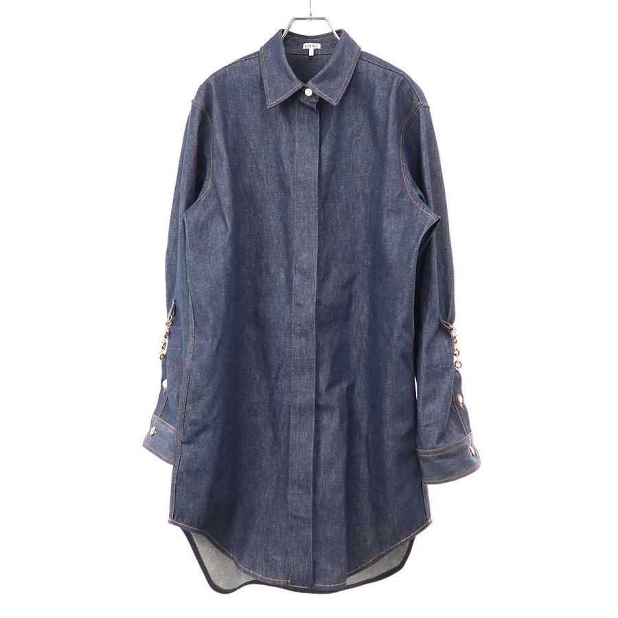 LOEWE（ロエベ） 24SS アナグラムチェーンデニムシャツワンピース