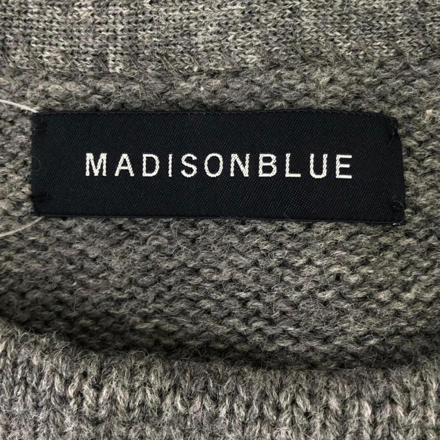 MADISON BLUE マディソンブルー 21AW BOAT NECK PO BRITISH WOOL ボートネックニットセーター MB214-8026 グレー 01 MADISON BLUE（マディソンブルー） 21AW BOAT NECK PO BRITISH WOOL