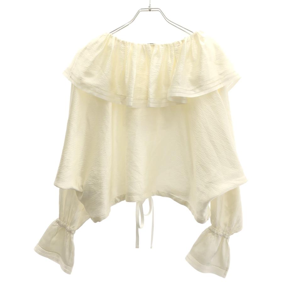 BODE NY ボーディー 25SS Claret Blouse シルクブラウスシャツ BLH-15000-A アイボリー XS ITUU0Y07QBTOの画像