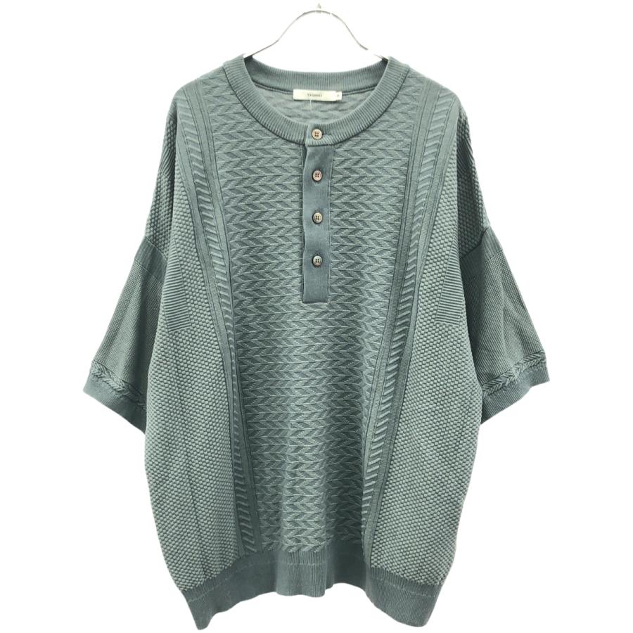 YASHIKI ヤシキ 23SS Harukaze Henley Knit ヘンリーニットポロシャツ