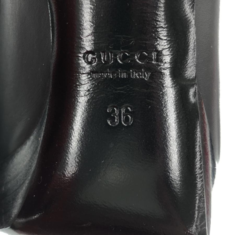 GUCCI（グッチ） ニットソックスヒールリングブーツ ブラック 36