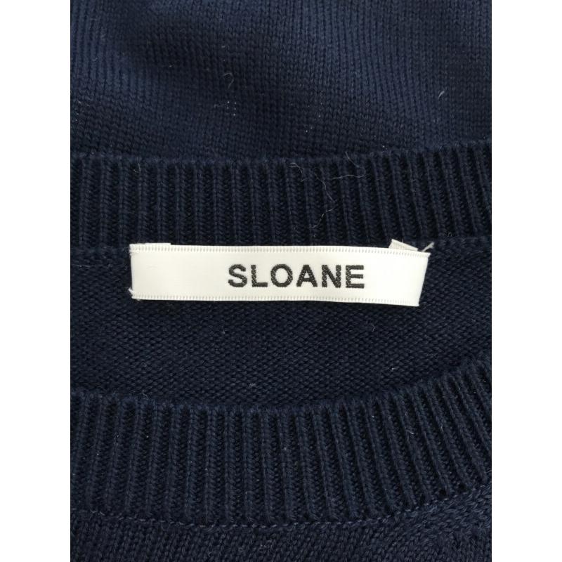 SLOANE - SLOANE / スローン ウールクルーネックニットプルオーバー SLOANE（スローン） 12G 天竺キュプラ×メリノウール クルーネック
