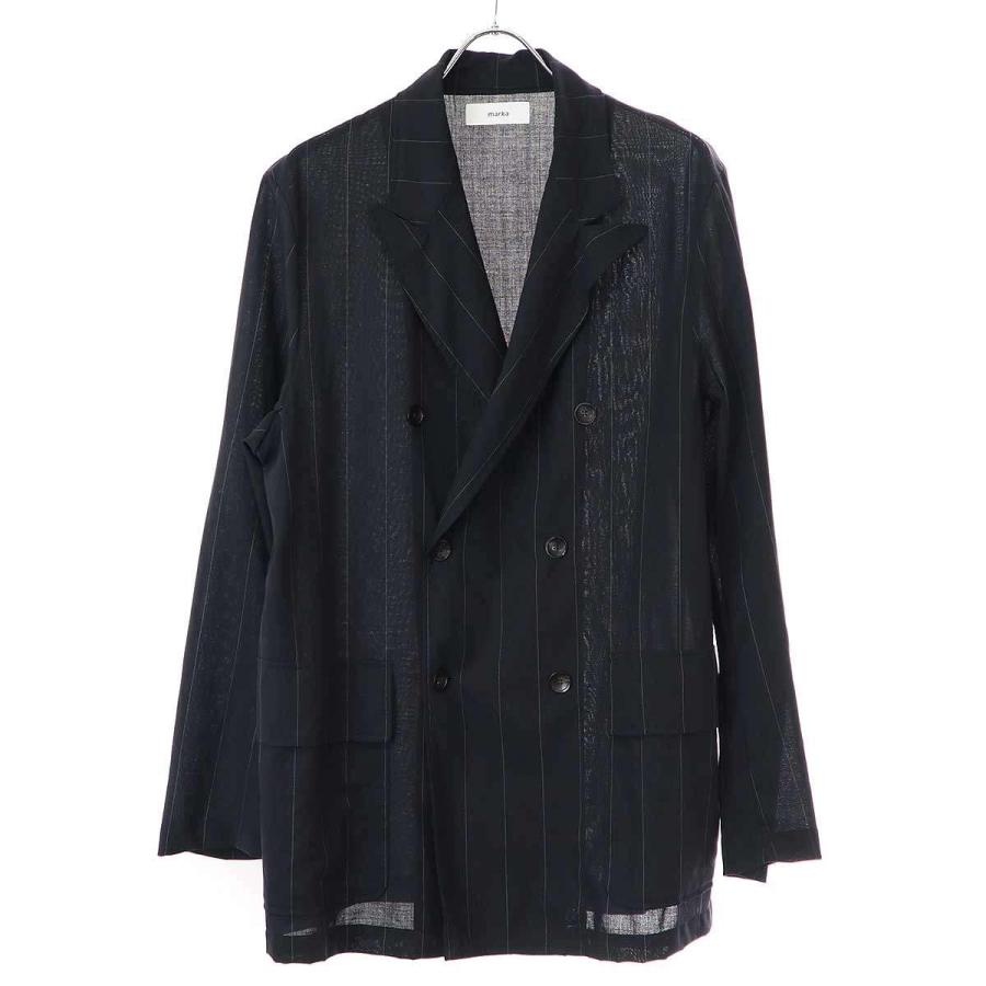 marka（マーカ） 23SS W.B SHIRT JACKET ストライプダブルシャツ