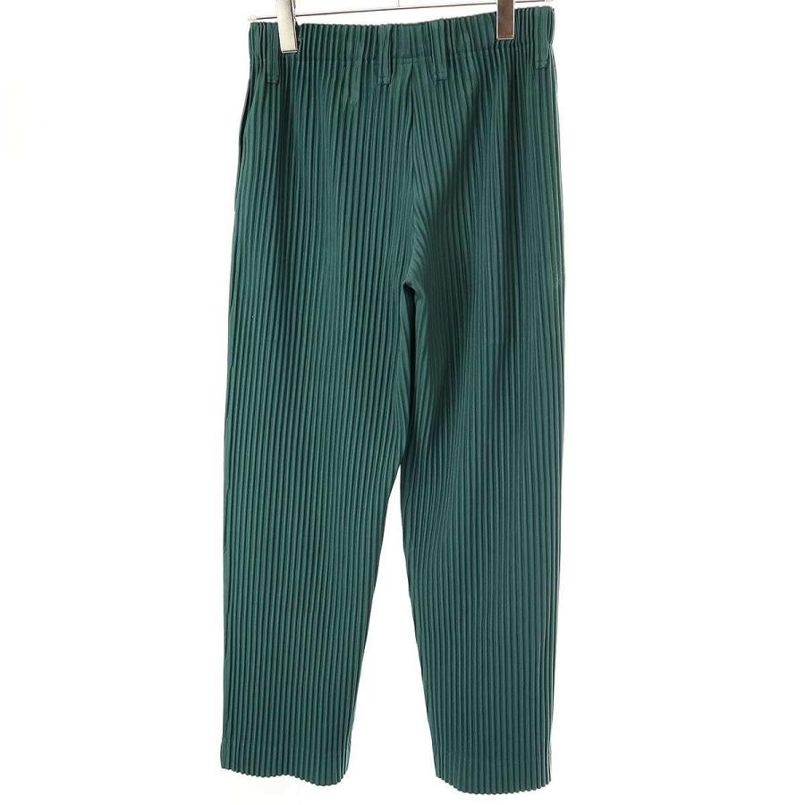 HOMME PLISSE ISSEY MIYAKE プリーツパンツ　深緑 HOMME PLISSE ISSEY MIYAKE プリーツパンツ深緑