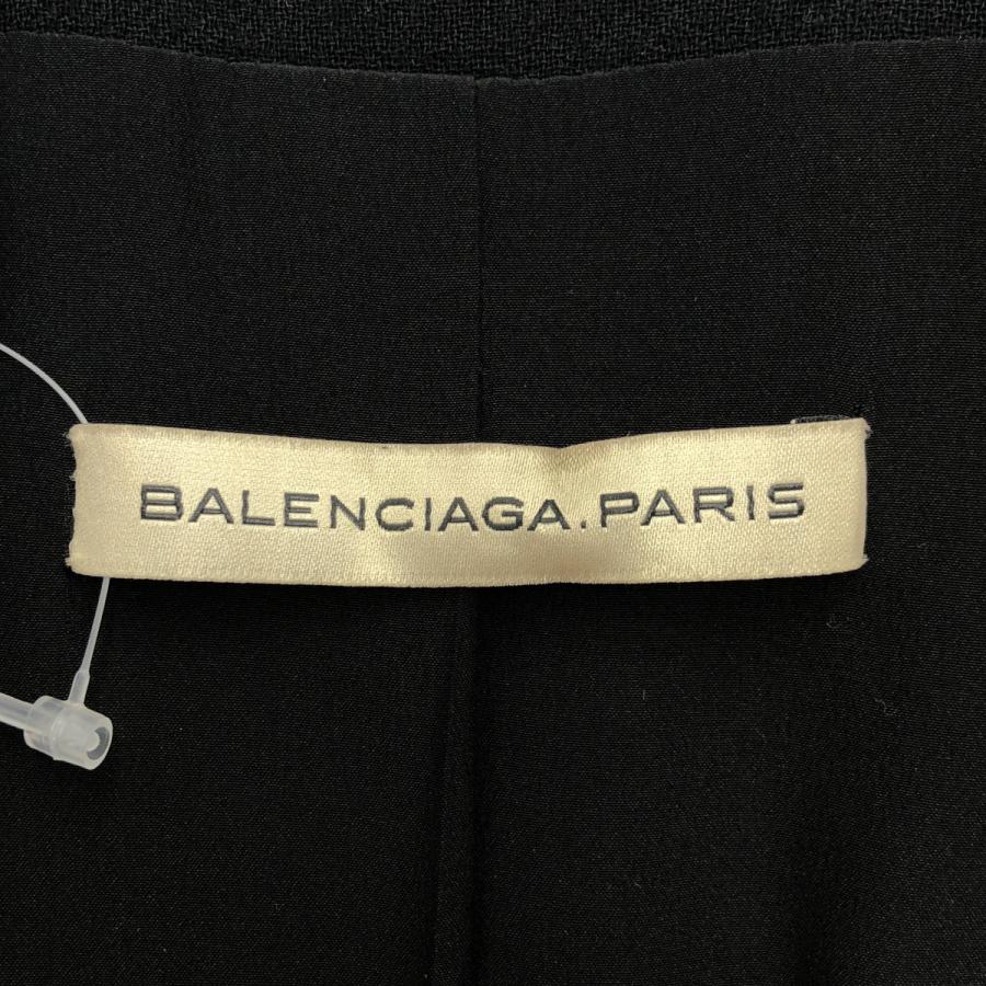 BALENCIAGA（バレンシアガ） ノーカラーウールロングジャケット コート 