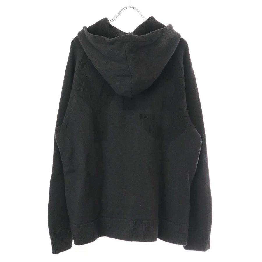 Y-3 ワイスリー M CLASSIC WINTER KNIT HOODED FULL-ZIP HOODIE ロゴ 