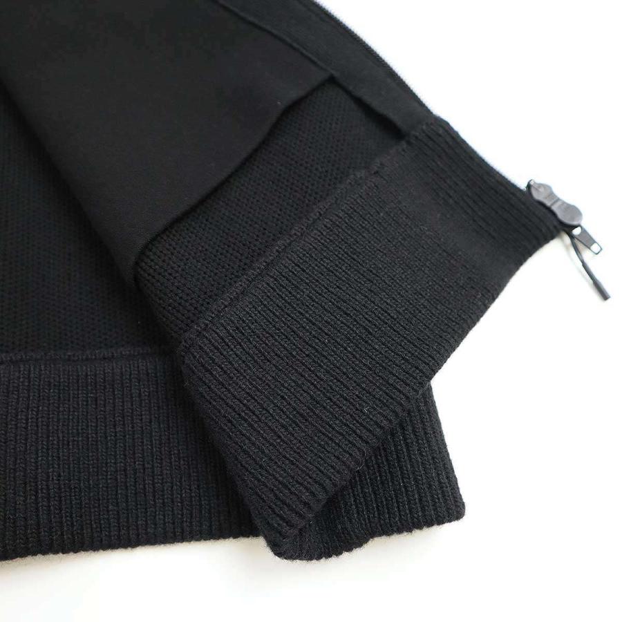 Y-3 ワイスリー M CLASSIC WINTER KNIT HOODED FULL-ZIP HOODIE ロゴ 